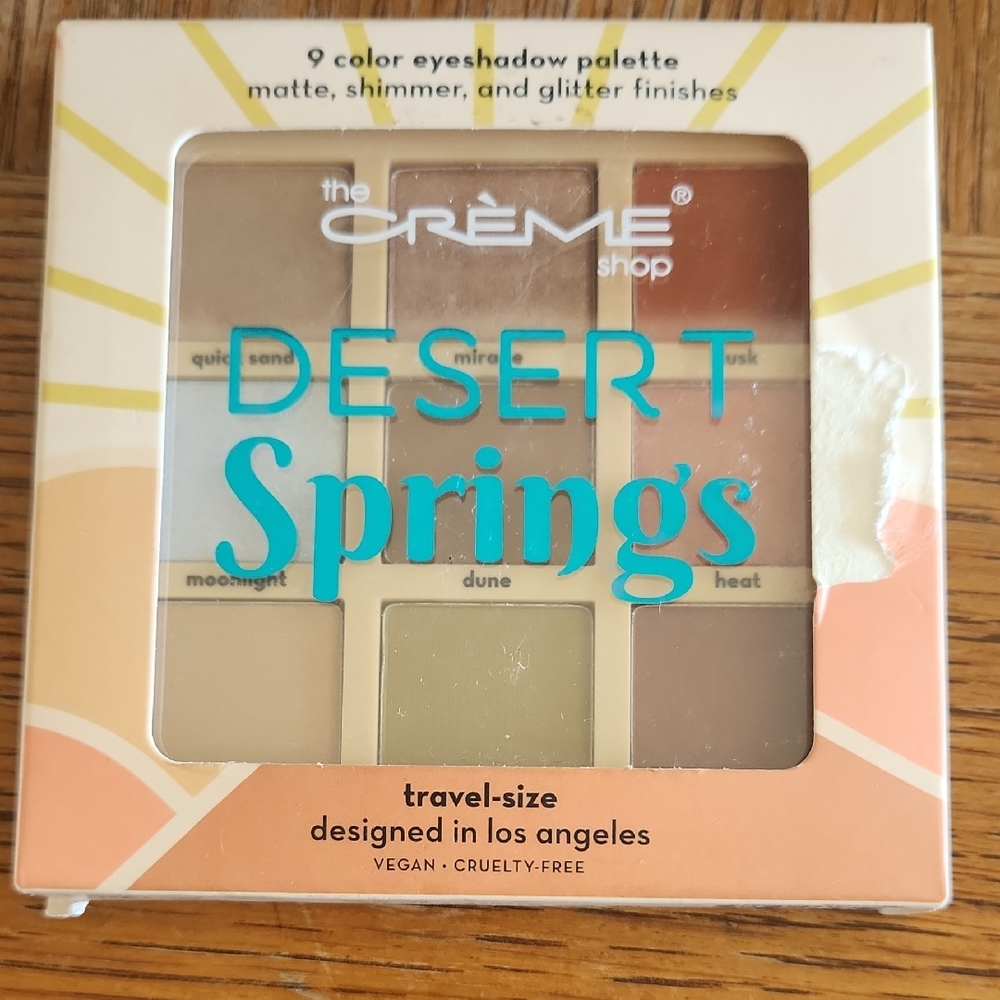 The Creme Shop Desert Springs 9 Color Eyeshadow Palette New-Unopened